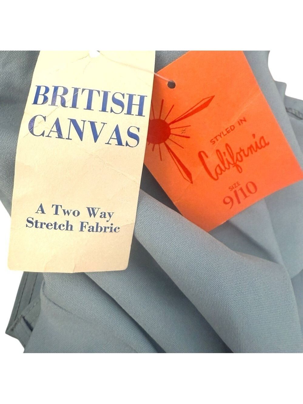 NWT Vintage British Canvas Styled In California Gray Skirt Size 9/10 - Picture 4 of 6
